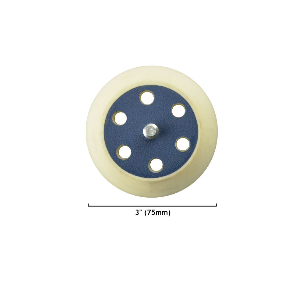 3“(75mm) x M8 Thread Male 6 Hole Dust-free Hook & Loop Back-up Sanding Pads