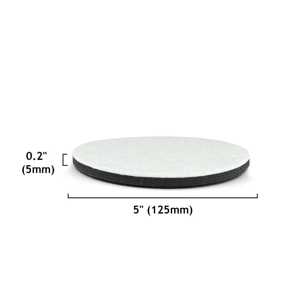 5" (125mm) EVA Sponge Hook & Loop Surface Protection Interface Buffer Backing Pad
