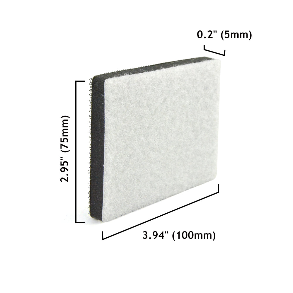 75x100mm Soft Sponge Hook & Loop Surface Protection Interface Buffer Backing Pad