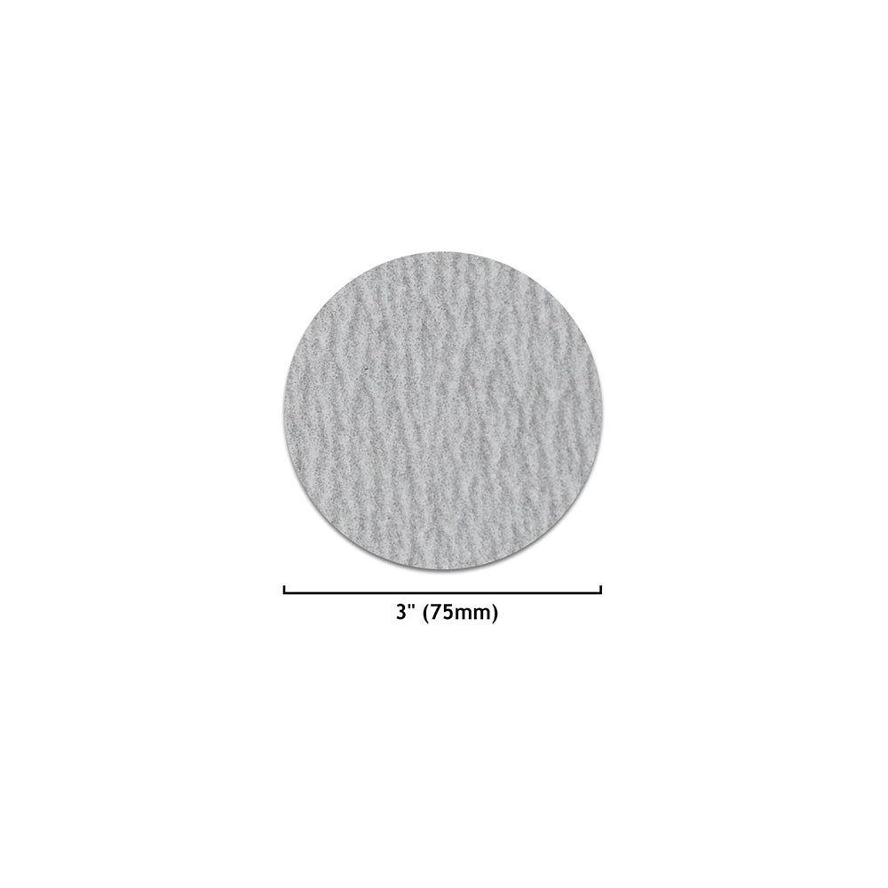 3" (75mm) Assorted Grits Sanding Discs with 6mm Shank Backing Pad + Foam Buffer Pad, 100 Discs