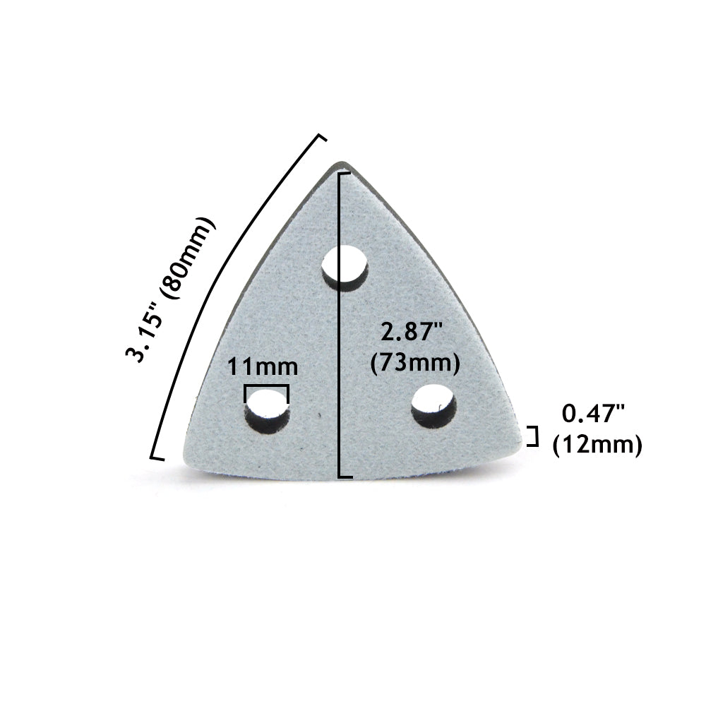 80x80x80MM 3-Hole Soft Sponge Hook & Loop Surface Protection Interface Pad