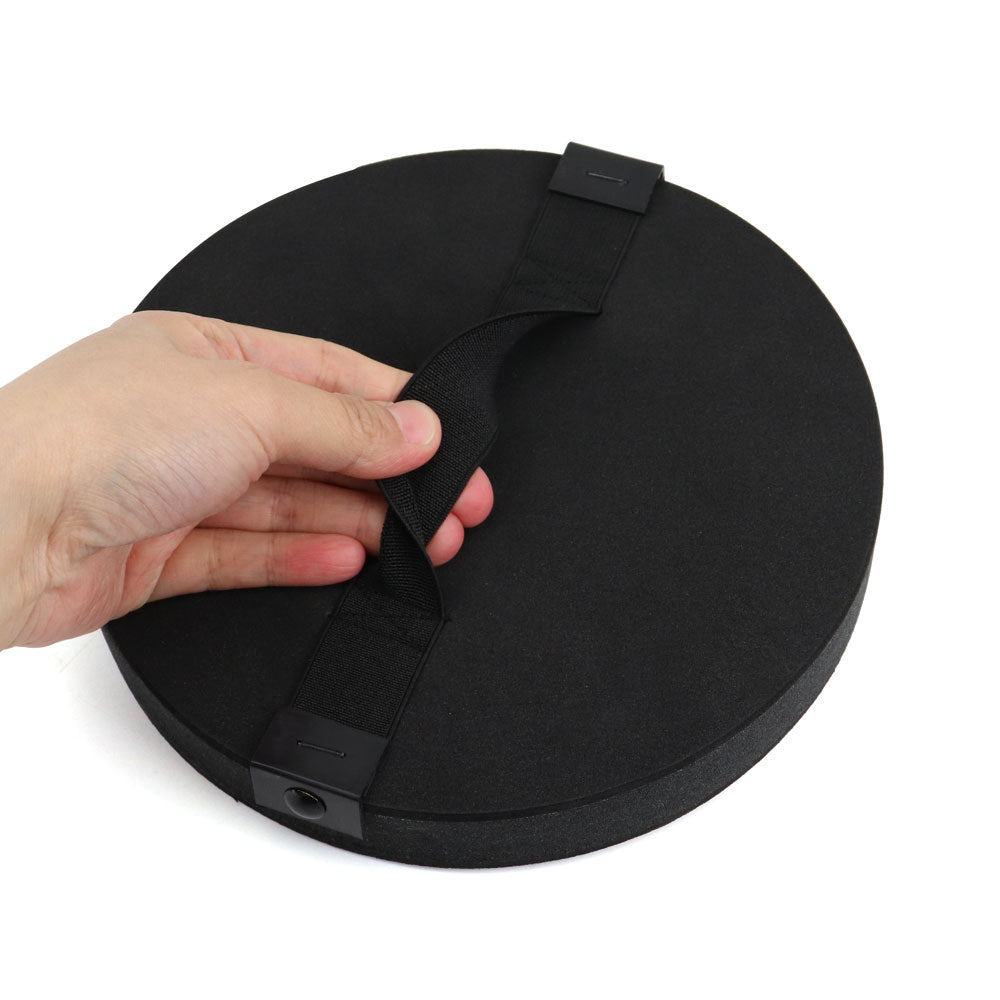8" Screen Cloth Disc Hand Pad Hand Sanding Pad, 1" Thick, Black
