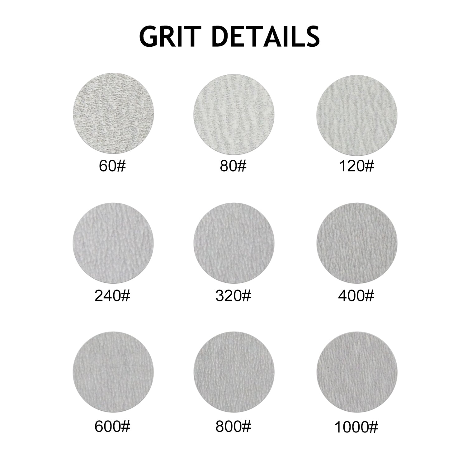1 inch white hook & loop sanding disc