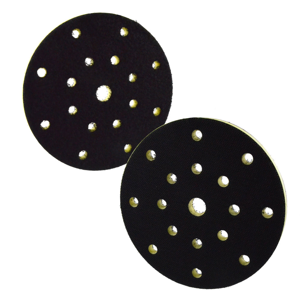 6" (150mm) 17-Hole PU Foam High Density Hard Hook & Loop Surface Protection Interface Buffer Backing Pad