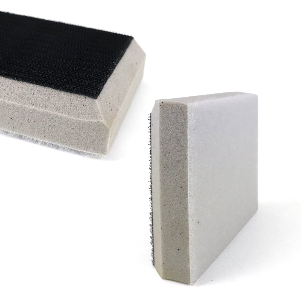 70x100mm Chamfering High Density Hard Hook & Loop Surface Protection Interface Buffer Backing Pad