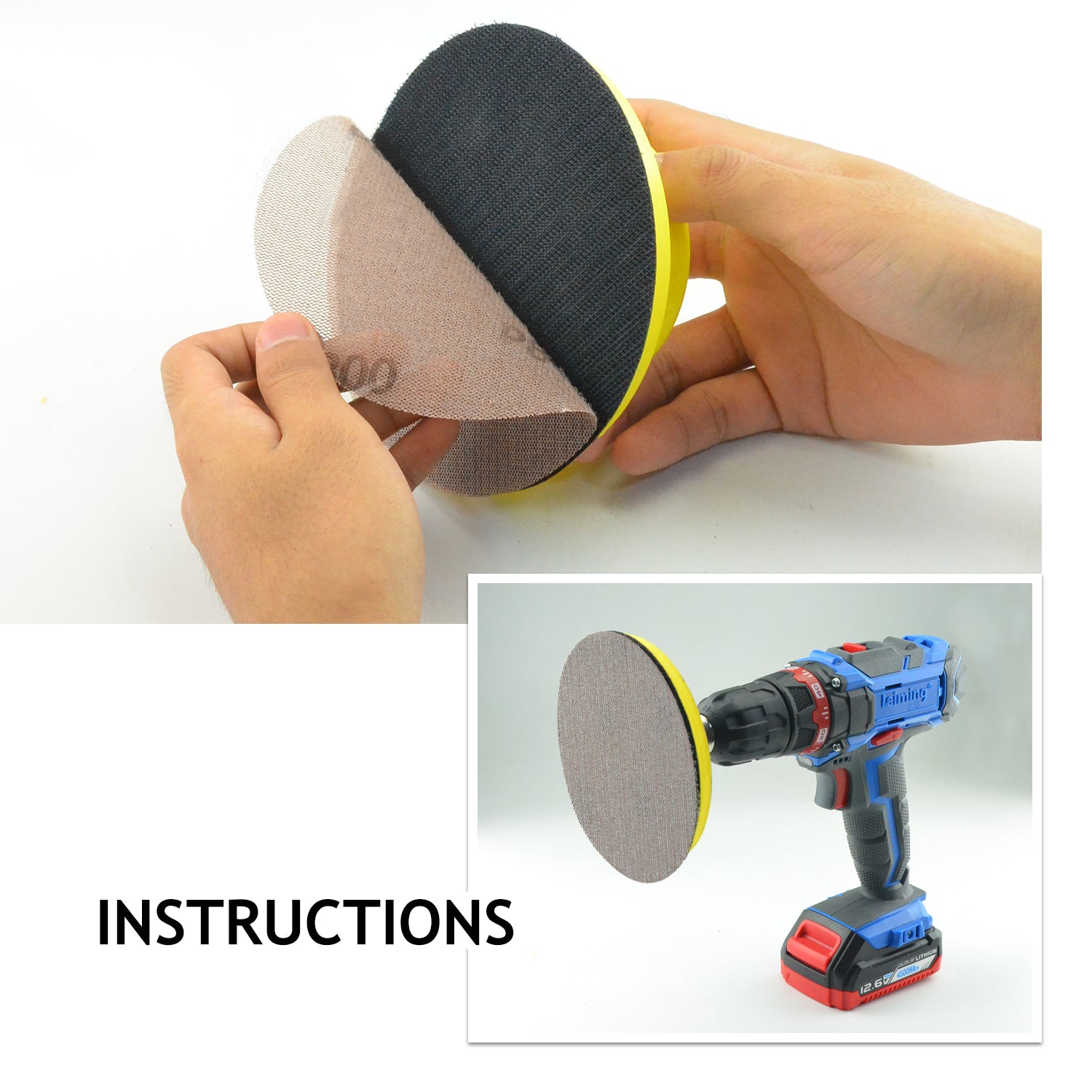 5" (125mm) Hook & Loop or Clip on Sander Pads,Mesh Dust Free Sanding Discs(80-600 Grit), 1 Disc