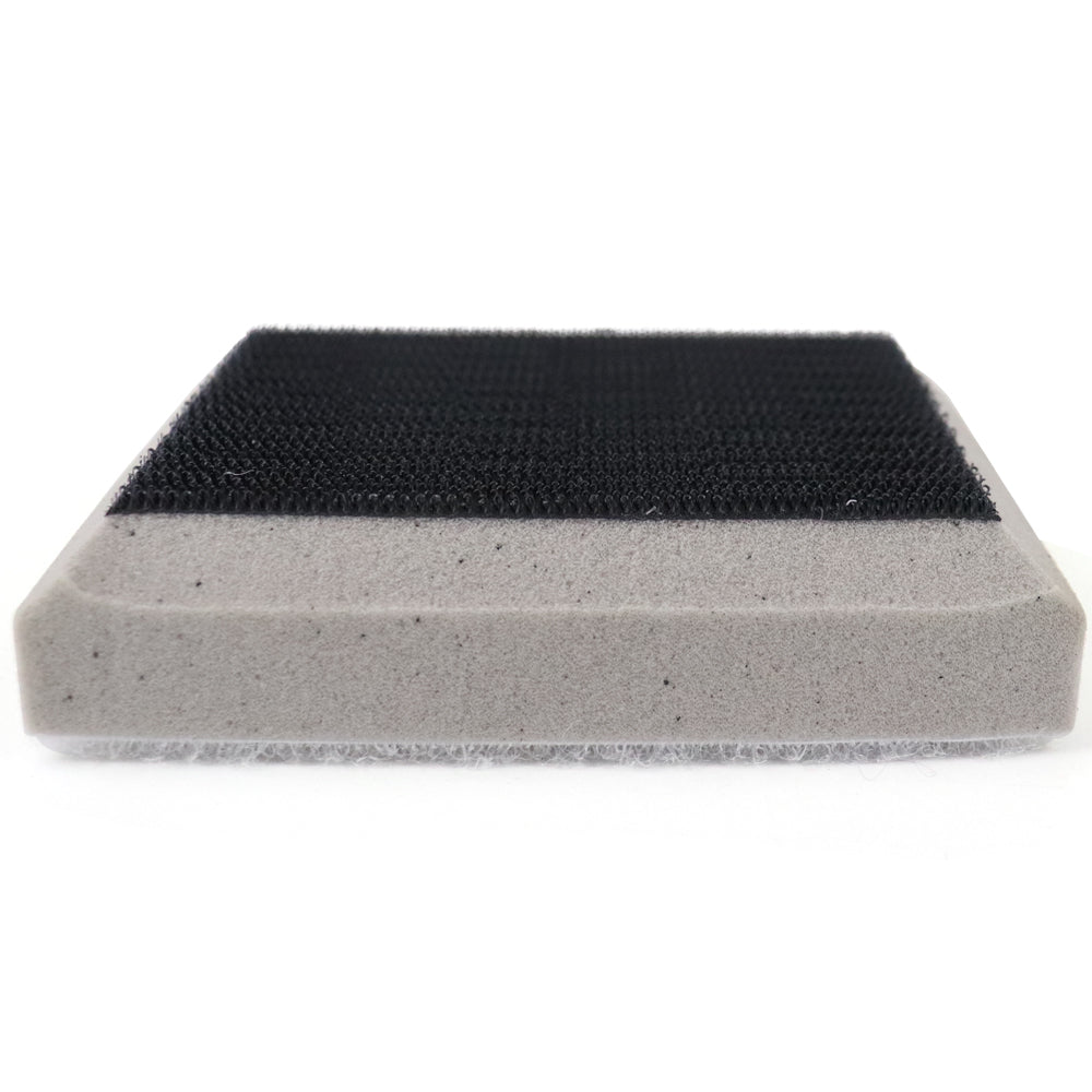 70x100mm Chamfering High Density Hard Hook & Loop Surface Protection Interface Buffer Backing Pad
