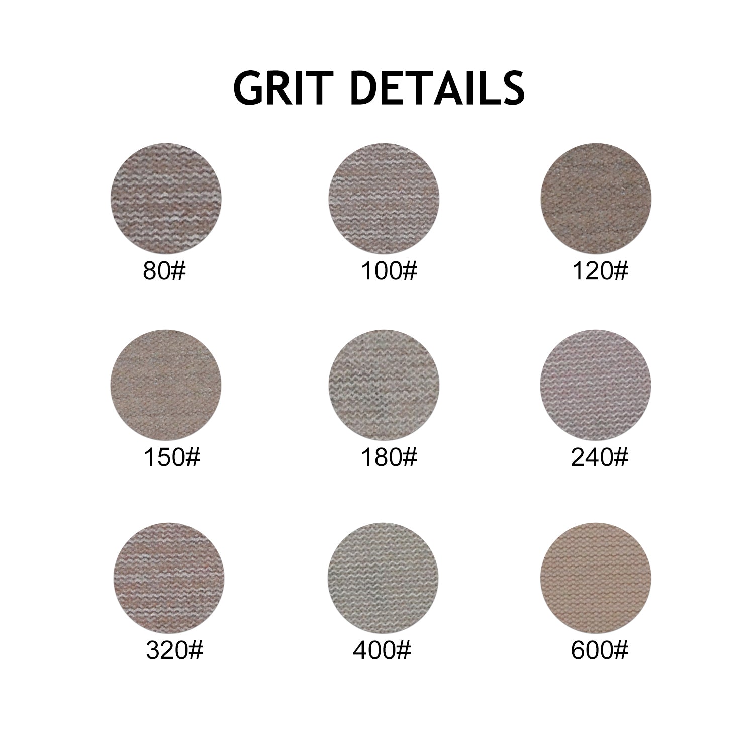6" (150mm) Hook & Loop or Clip on Sander Pads,Mesh Dust Free Sanding Discs(80-600 Grit), 1 Disc