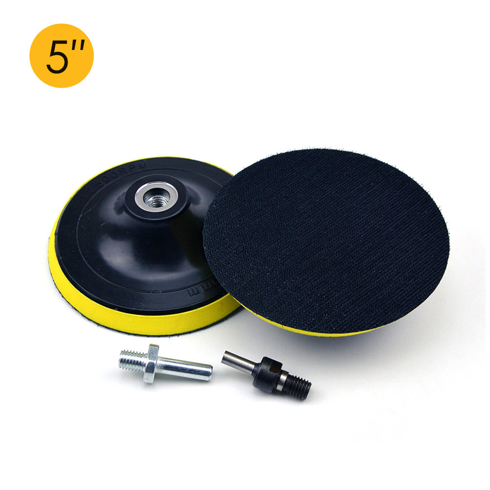 5" (125mm) x M10 Thread Hook & Loop Back-up Sanding Pads