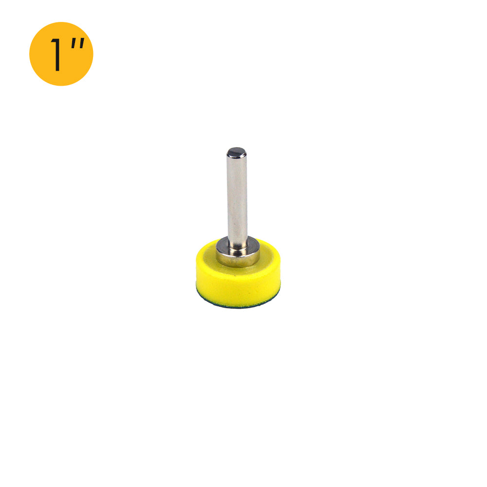 1" (25mm) x 6mm Mounted Shank PSA Back-up Sanding Pads