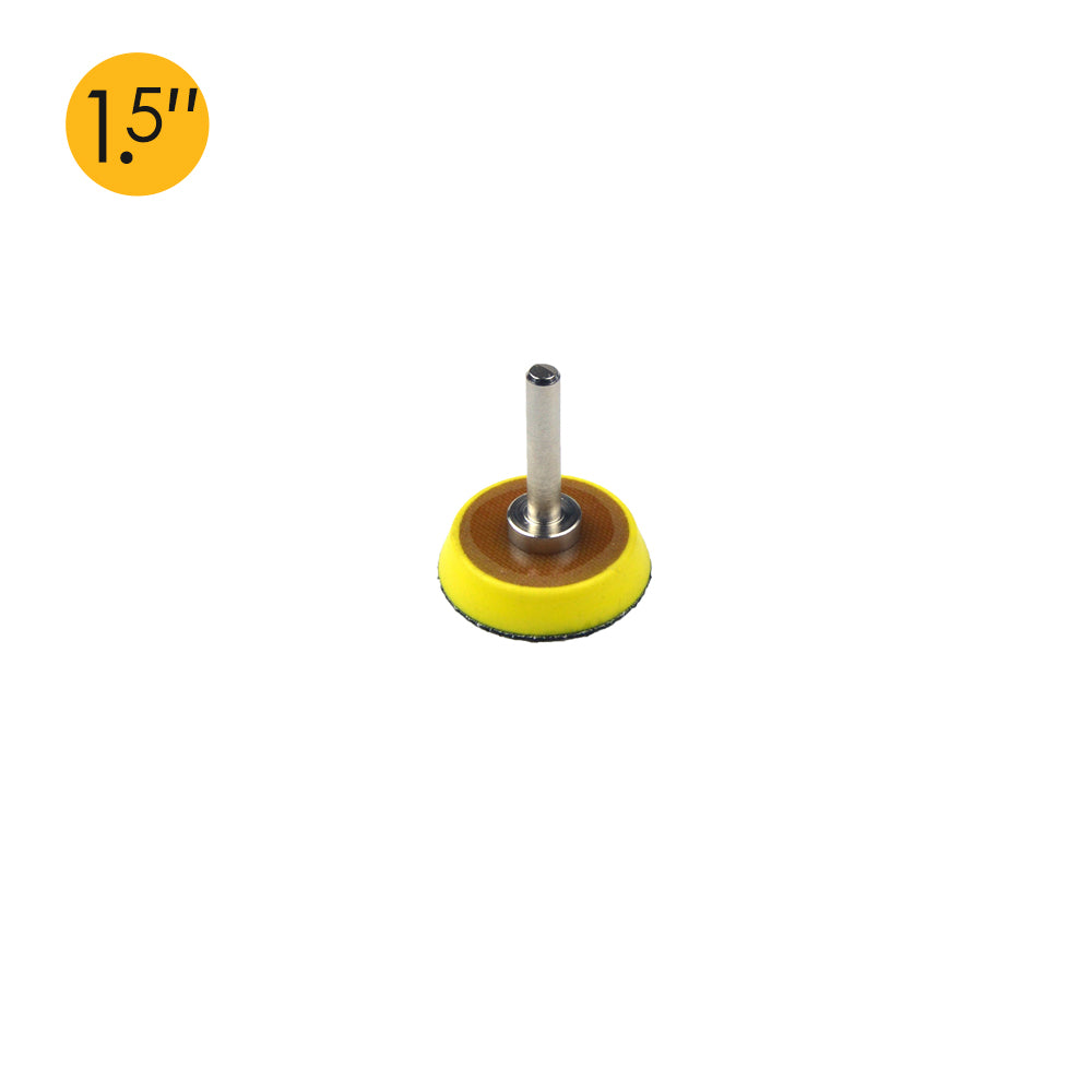 1.5" (38mm) x 6mm Mounted Shank Hook & Loop Back-up Sanding Pads