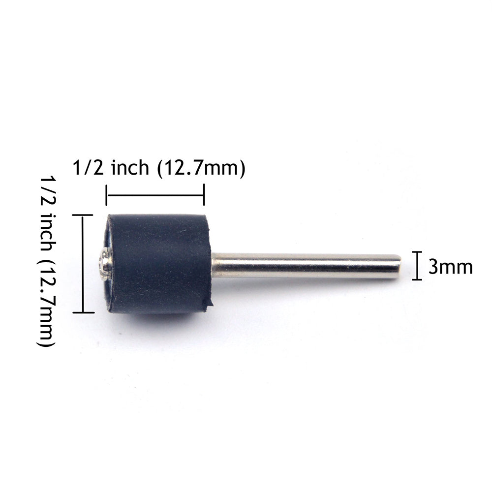 1/2" (12.7mm) x 1/2" (12.7mm) Rubber Expanding Drum for Spiral Wound Sanding Bands