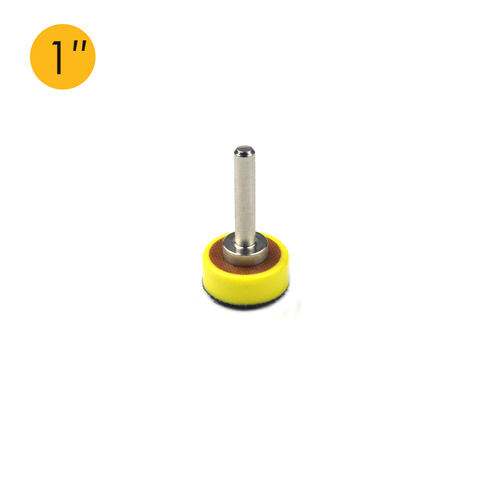 1" (25mm) x 6mm Mounted Shank Hook & Loop Back-up Sanding Pads
