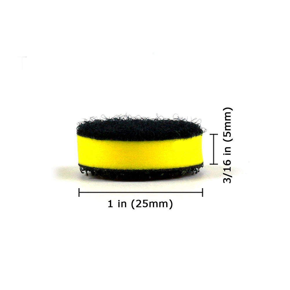 1" (25mm) Hook & Loop PU Foam Interface Buffer Backing Pads