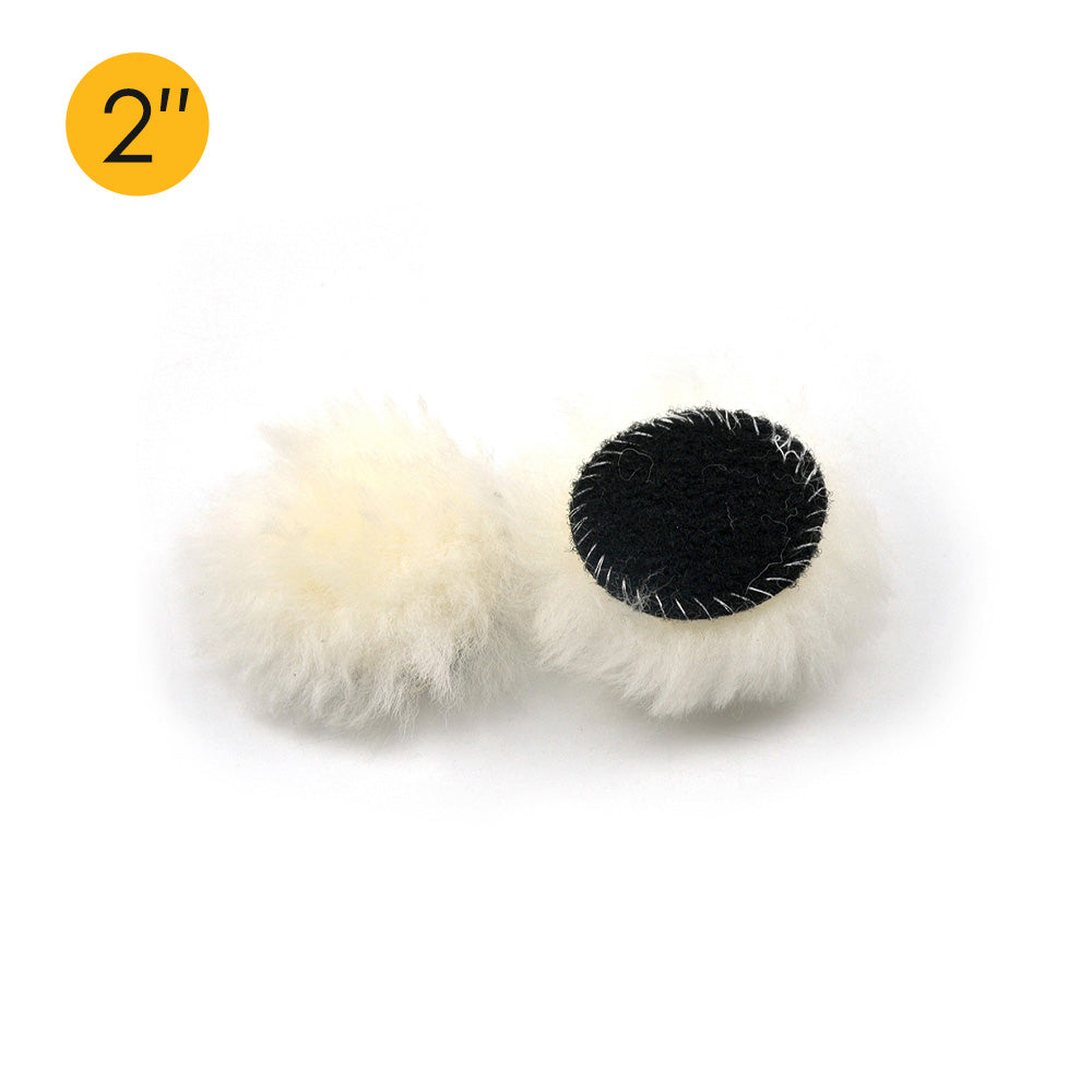 2" (50mm) Hook & Loop Woolen Polishing Wheel Buffing Pad