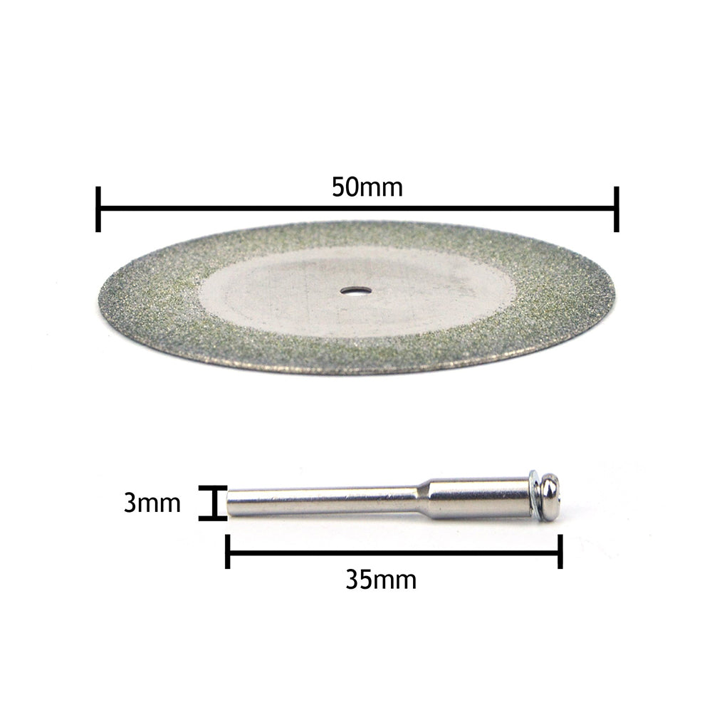50mm Mini Carborundum Cutting Discs 3mm Shank Cutting Wheels