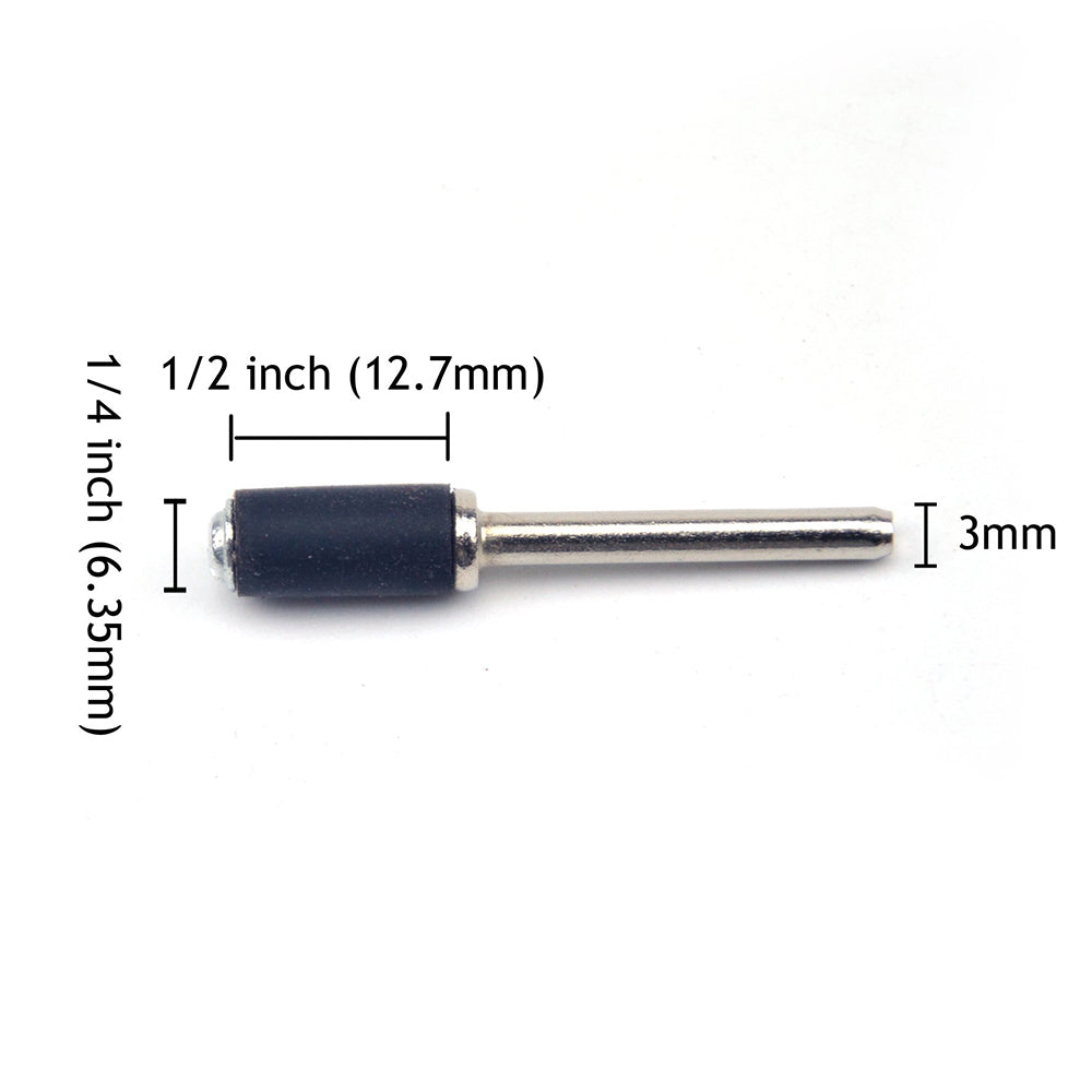 1/2" (12.7mm) x 1/4" (6.35mm) Rubber Expanding Drum for Spiral Wound Sanding Bands