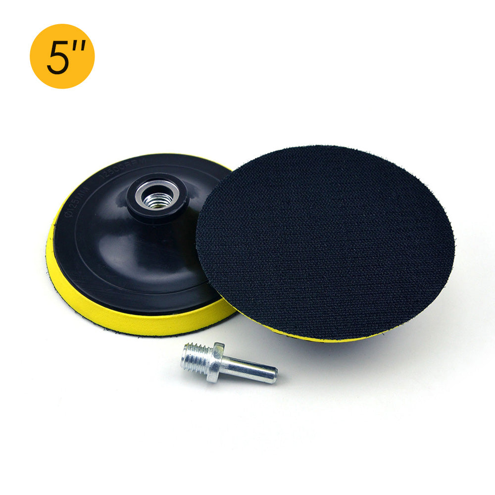 5" (125mm) x M14 Thread Hook & Loop Back-up Sanding Pads