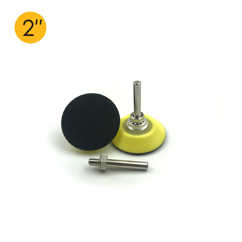 2" (50mm) x 6mm Shank Hook & Loop Back-up Sanding Pads