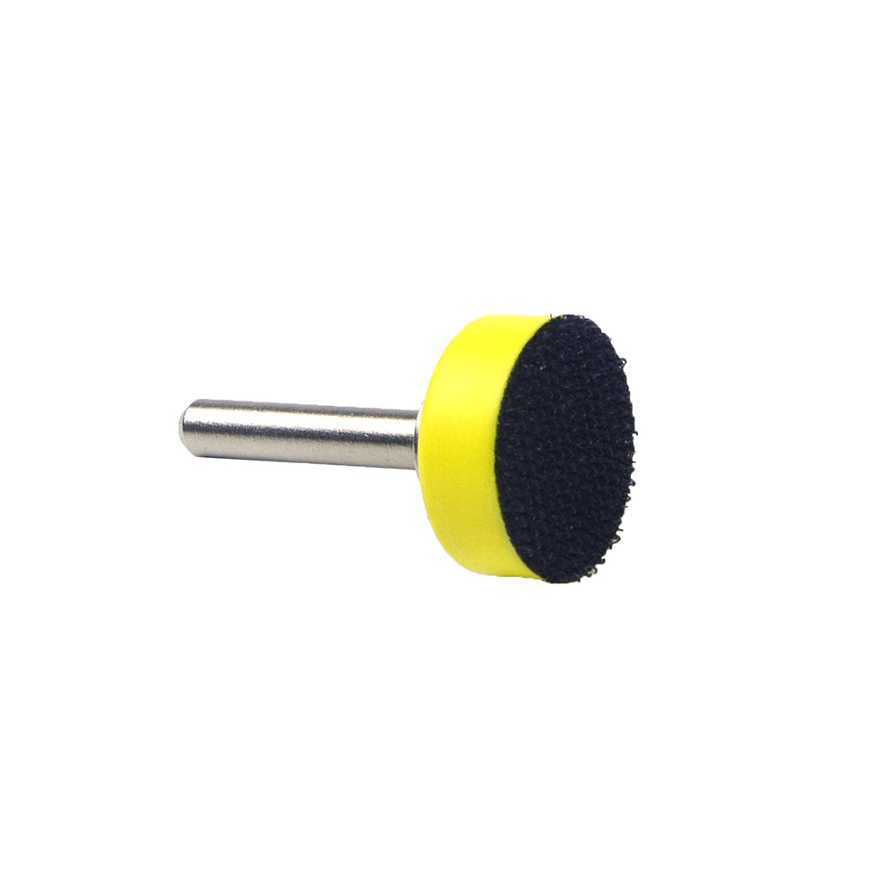 1" (25mm) x 6mm Mounted Shank Hook & Loop Back-up Sanding Pads