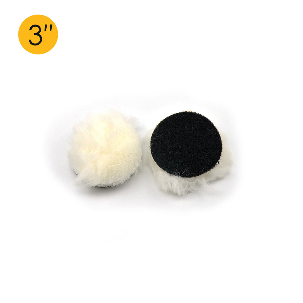 3" (75mm) Hook & Loop Woolen Polishing Wheel Buffing Pad