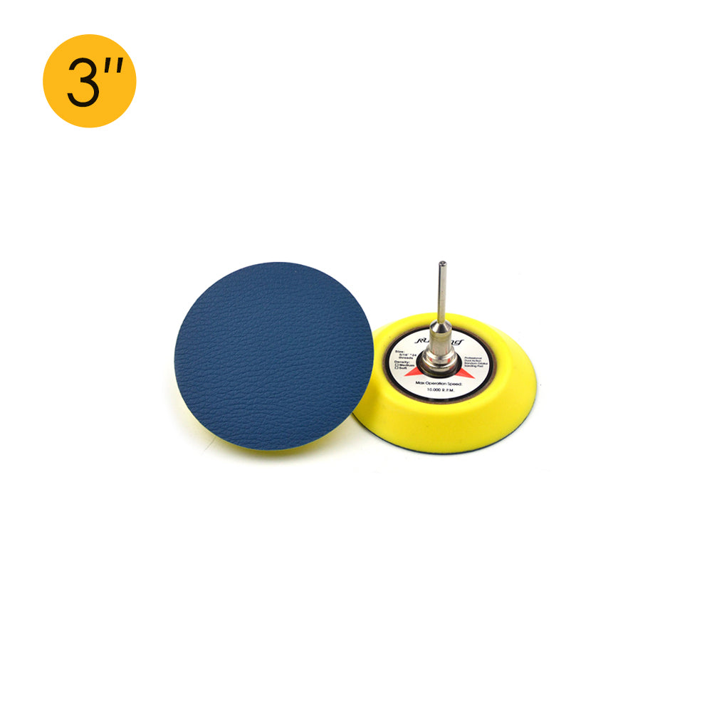 3" (75mm) x 3mm Shank PSA Back-up Sanding Pads