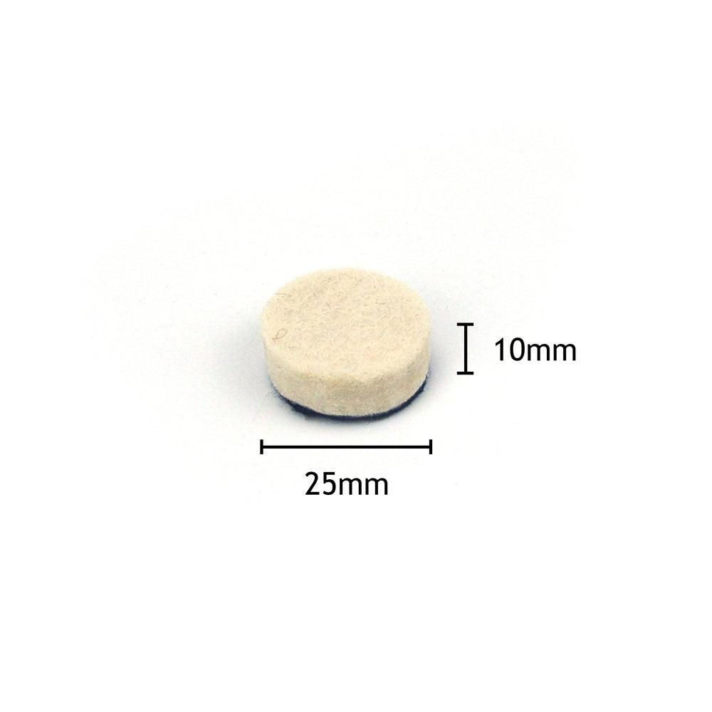 1" (25mm) Velcro Polishing Woolen Felt Discs