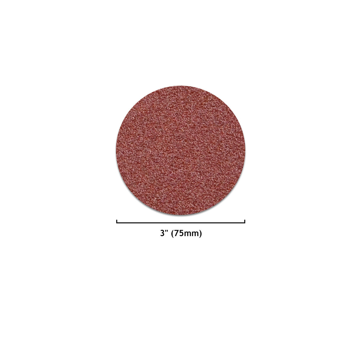 3 Inch Red Alumina Hook & Loop Sanding Discs