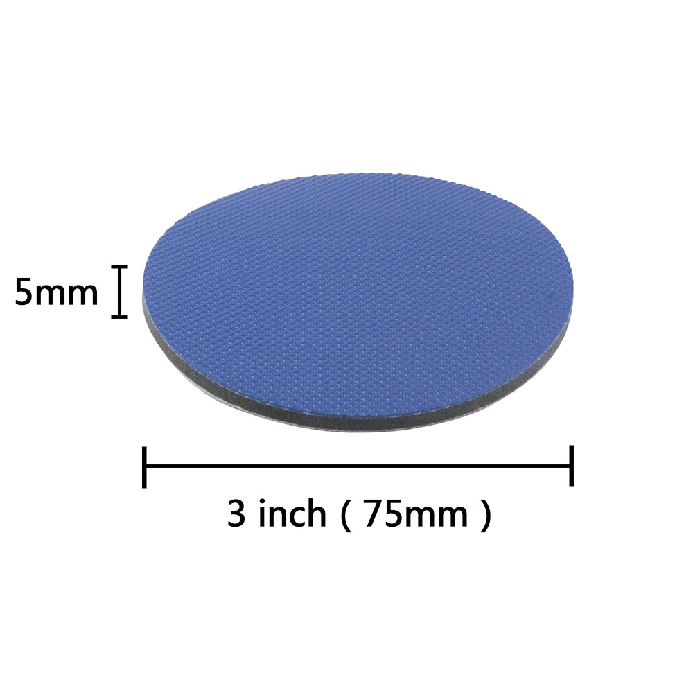 3" (75mm) Hook&Loop Convert to PSA Interface Pad