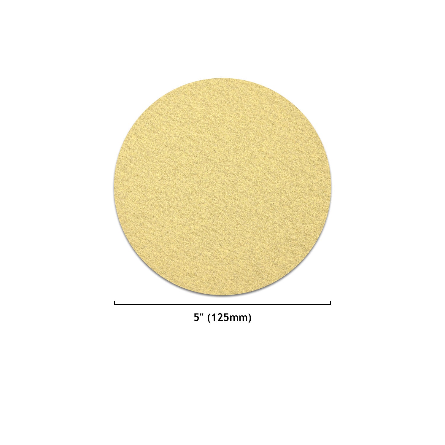 5" (125mm) Yellow Hook&Loop Sanding Discs for Dry Sanding (60-1000 Grit), 1 Disc