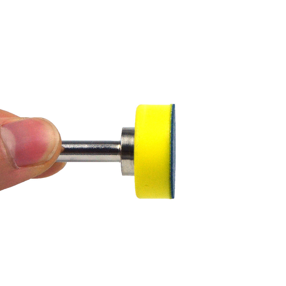 1" (25mm) x 6mm Mounted Shank PSA Back-up Sanding Pads