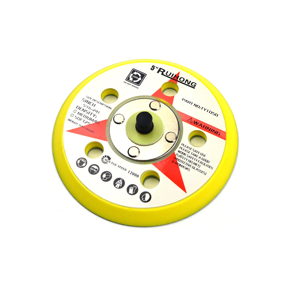 5" (125mm) x 5/16-24 Male 5 Holes PSA Back-up Sanding Pads