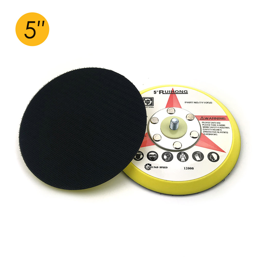 5" (125mm) x 5/16-24 Male Hook & Loop Back-up Sanding Pads