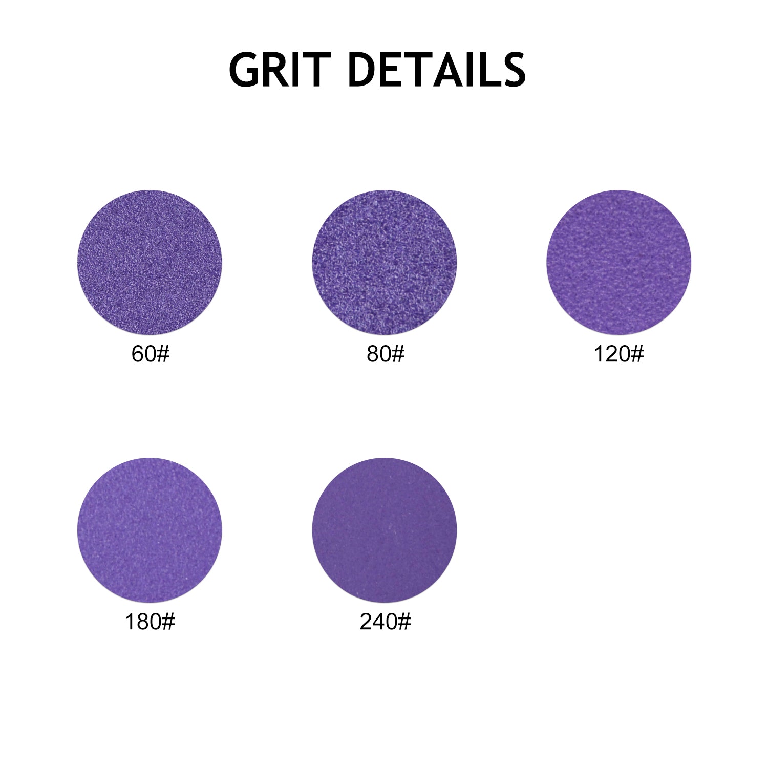 5 Inch 8 Holes Hook and Loop Purple Sanding Discs