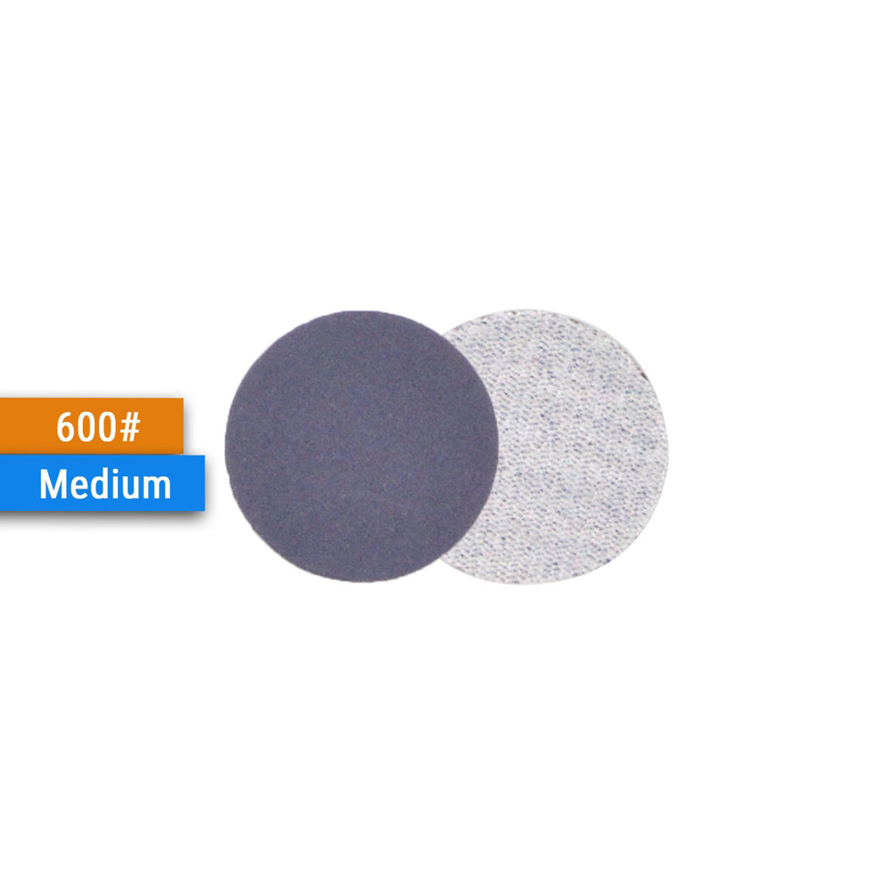 1" (25mm) Assorted Grits Hook&Loop Sanding Discs + Manual Sanding Pad, 100 Discs