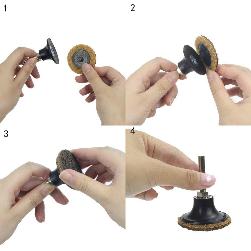 2" (50mm) x 6mm Shank T-R Back-up Pad for Quick Change Type R (T-R) Sanding Discs