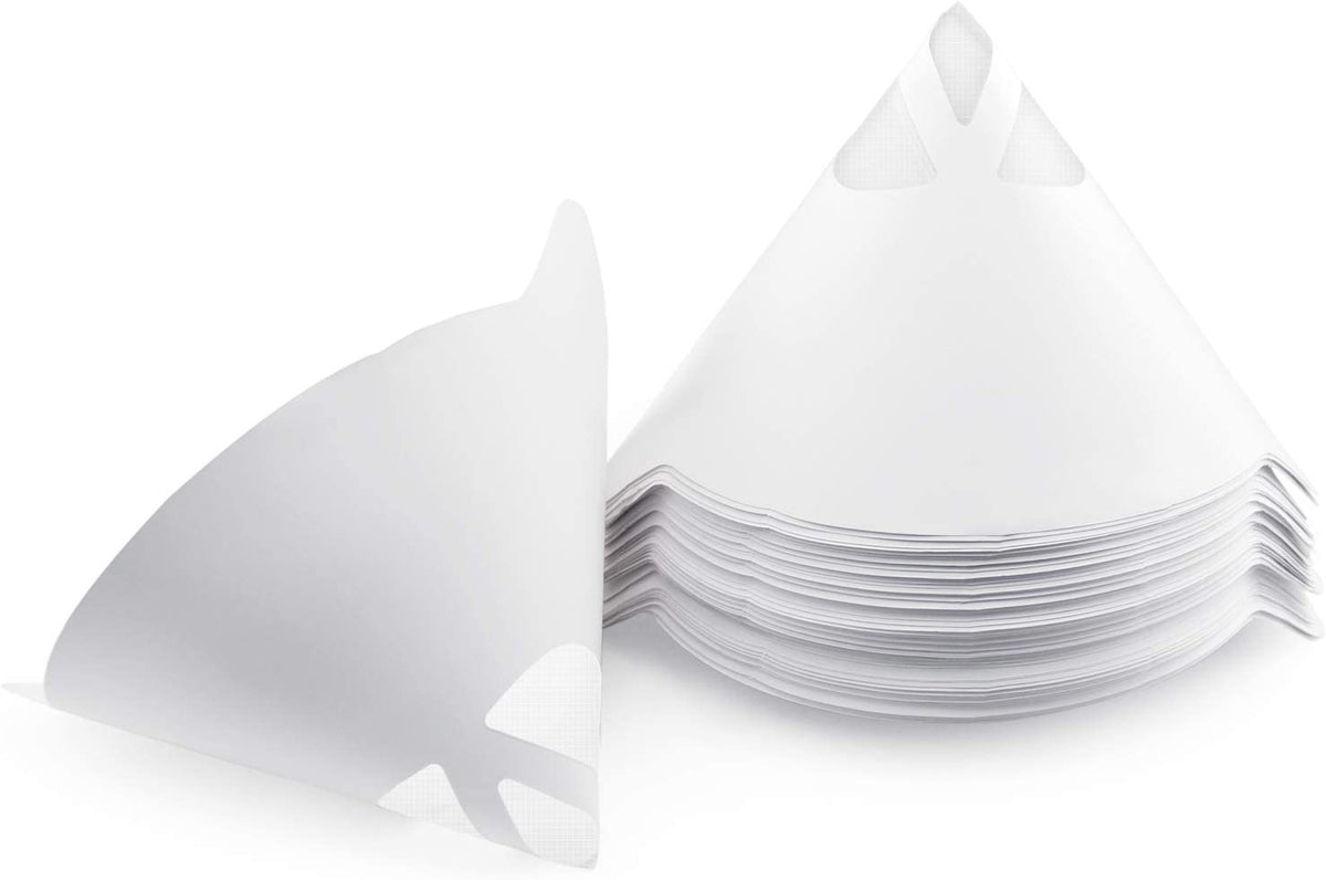 Cone Paint Filter Strainer Screen Funnel 50-190 Micron Paint Filter with Fine Nylon Mesh,50 PCS/Pack