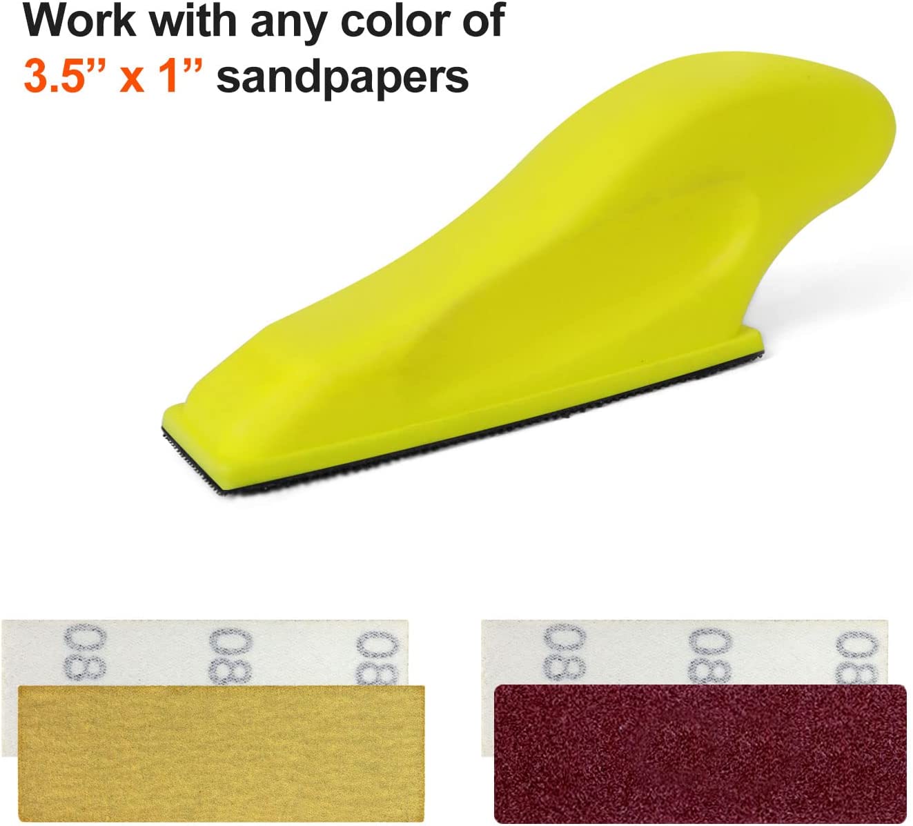 1 x 3.5 inch Micro Zip Sander Mini Sander for Small Manual Projects, Detail Handle Sanding Tools, 1Pcs