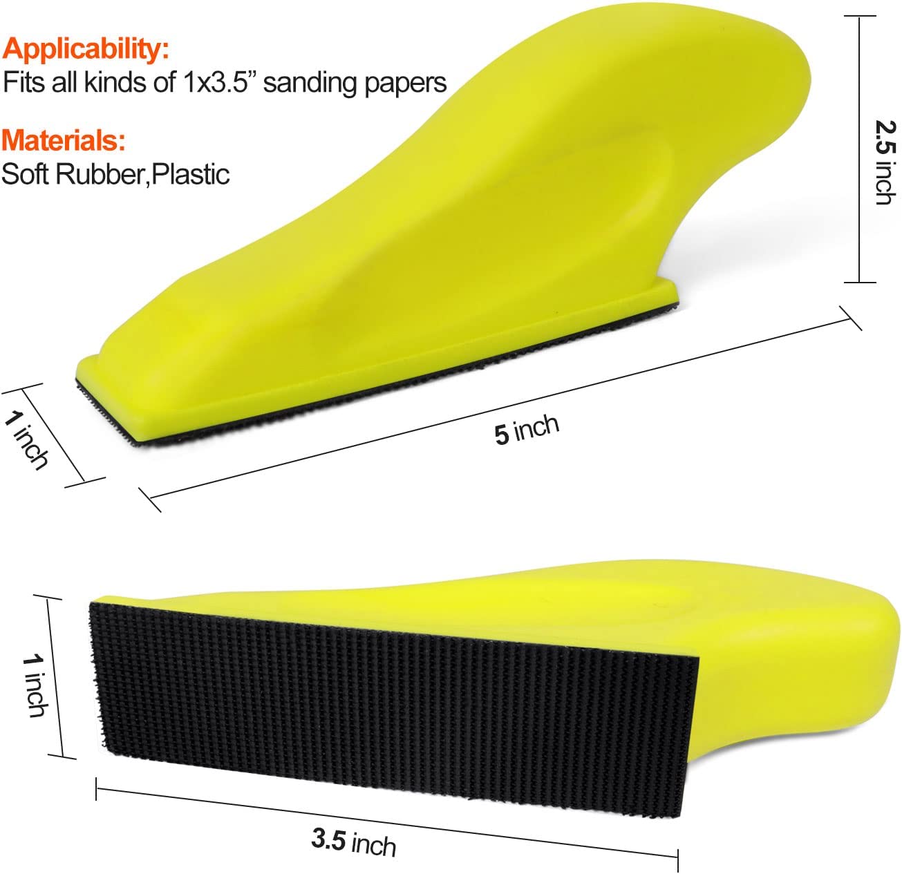 1 x 3.5 inch Micro Zip Sander Mini Sander for Small Manual Projects, Detail Handle Sanding Tools, 1Pcs