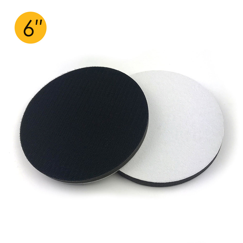 6" (150mm) Soft Sponge Hook & Loop Surface Protection Interface Buffer Backing Pad