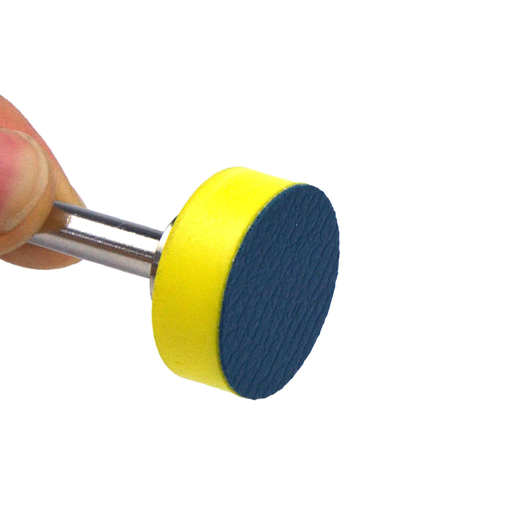 1" (25mm) x 6mm Mounted Shank PSA Back-up Sanding Pads