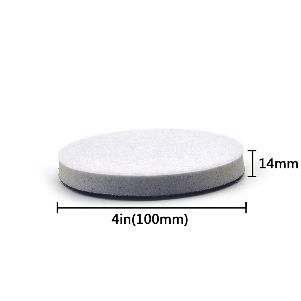 4" (100mm) High Density(Stiff) Sponge Hook & Loop Surface Protection Interface Pad