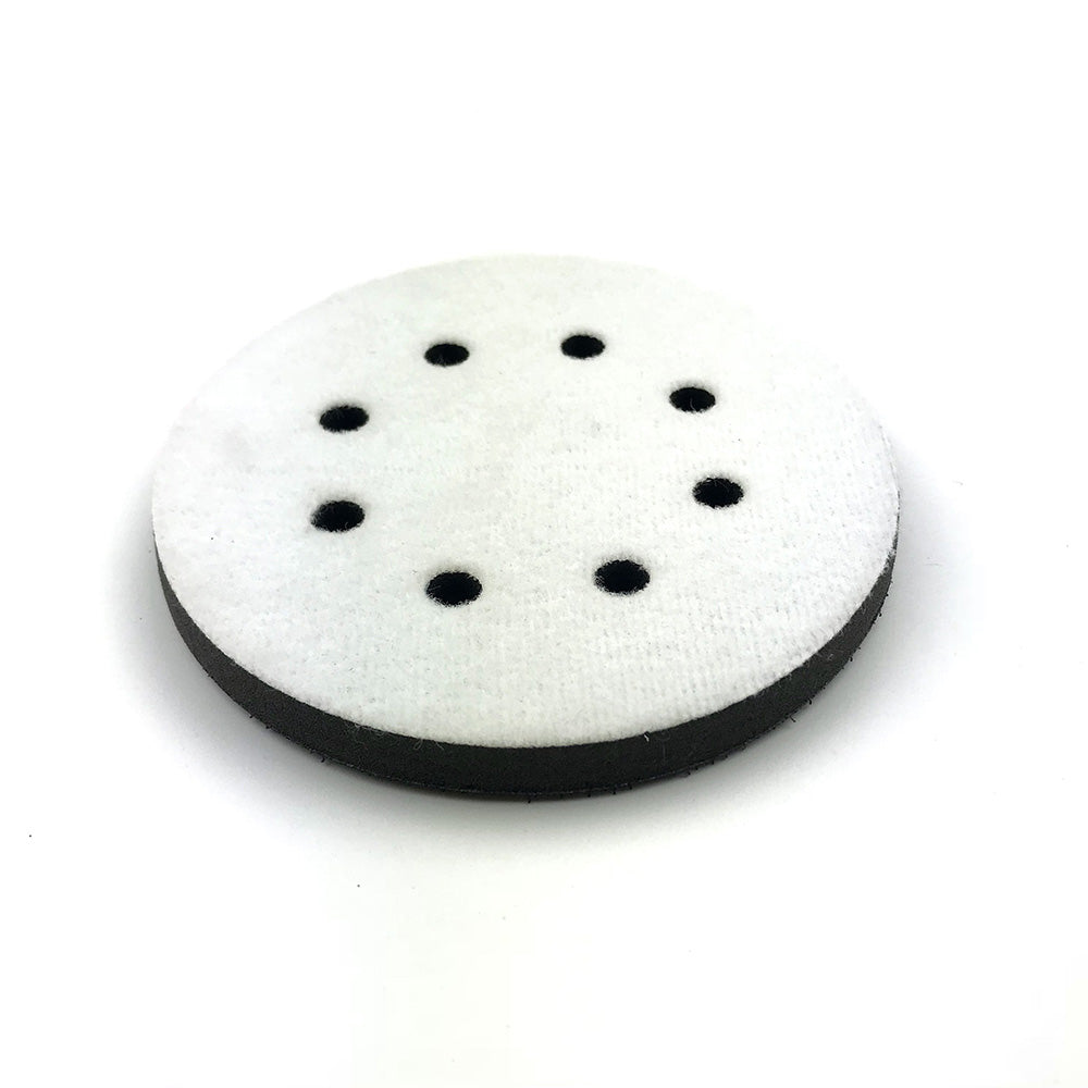 5" (125mm) 8-Hole Soft Sponge Dust-free Interface Buffer Backing Pads