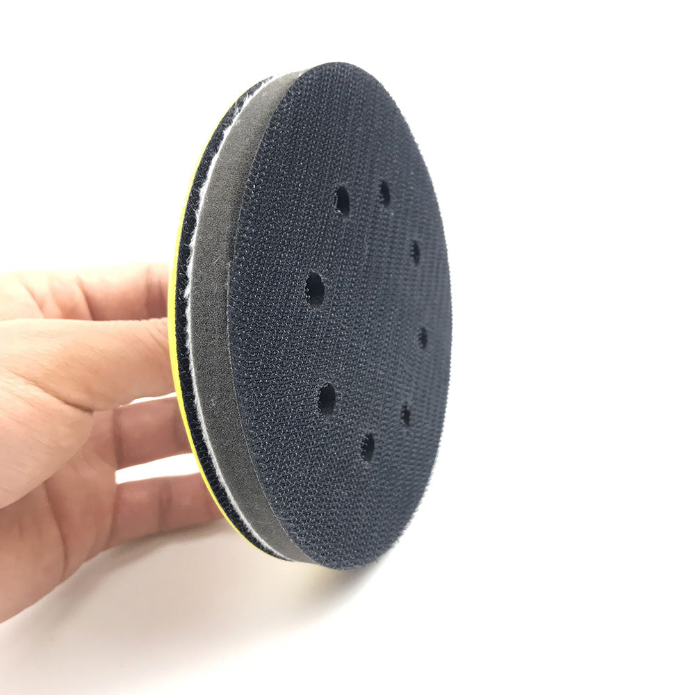 5" (125mm) 8-Hole Soft Sponge Dust-free Interface Buffer Backing Pads