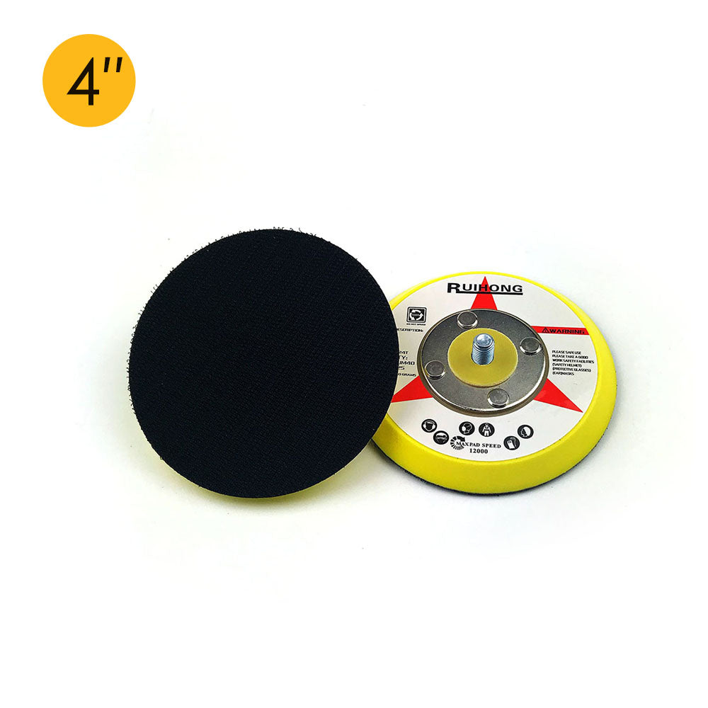 4" (100mm) x 5/16-24 Male Hook & Loop Back-up Sanding Pads