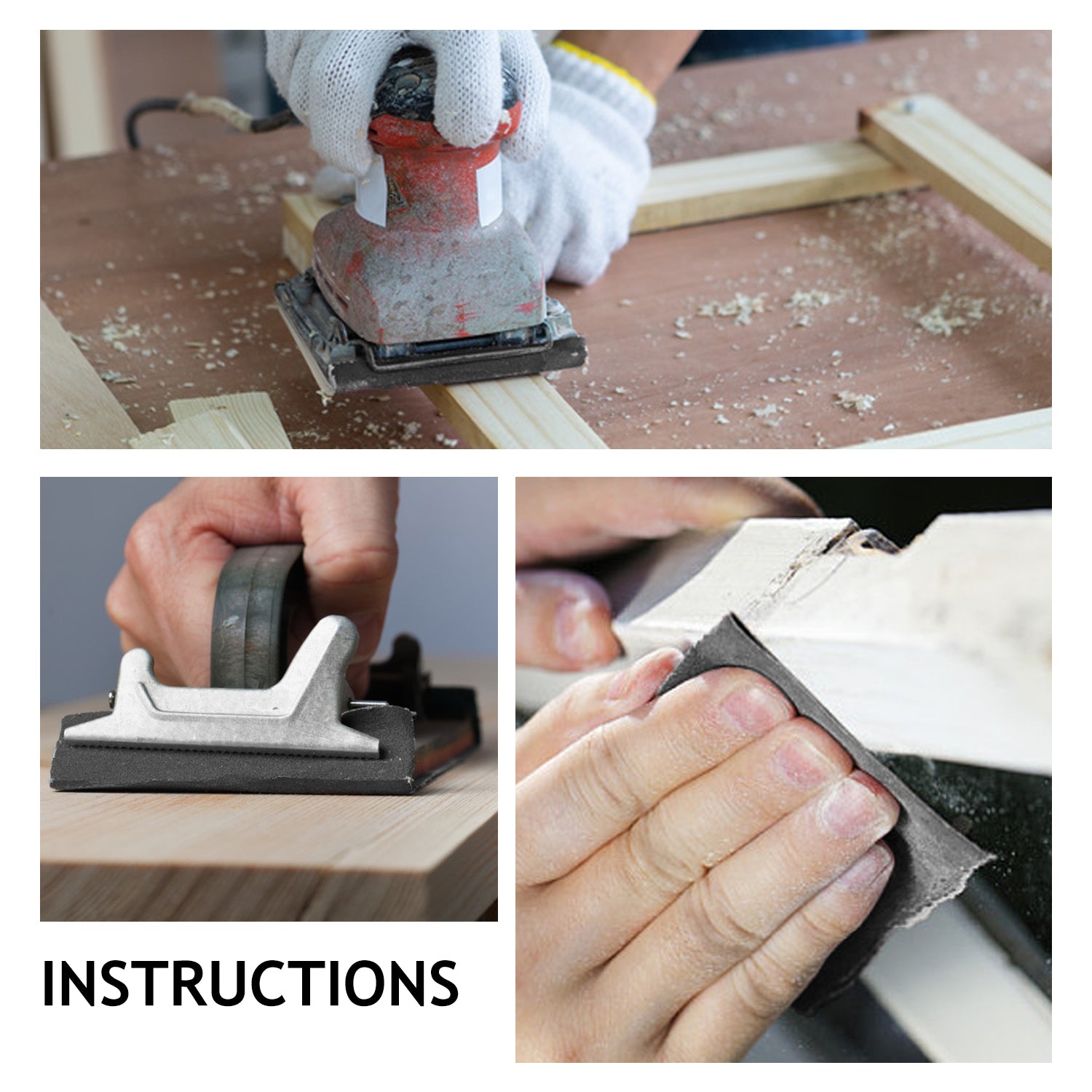 5.5 x 4.5" (140 x 115mm) Hook & Loop or Clip on Sander Pads,Silicon Carbide Wet/Dry Sanding Sheet (80-320 Grit), 1 PC