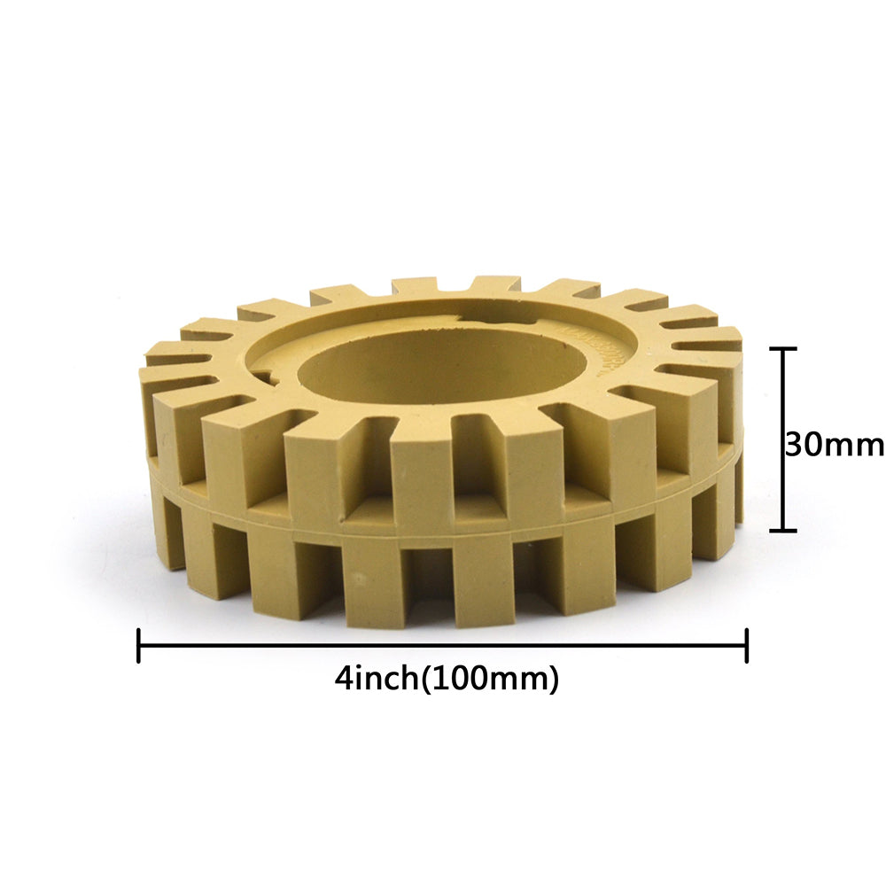 4" (100MM) Decal Remover Eraser Wheel, Similar to 3M Wheel Decal Stripper