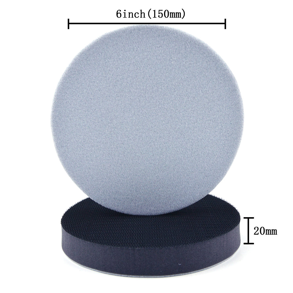 6" (150mm) 20mm Thick Soft Sponge Hook & Loop Surface Protection Interface Buffer Pad