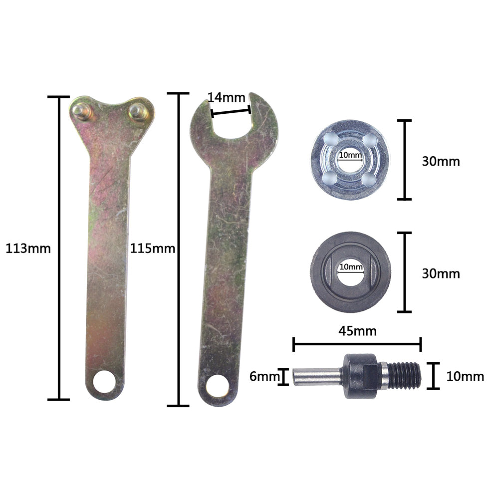 6mm Shank Die Grinder Convert To Angle Grinder Power Tool Accessories, 5 pcs Set