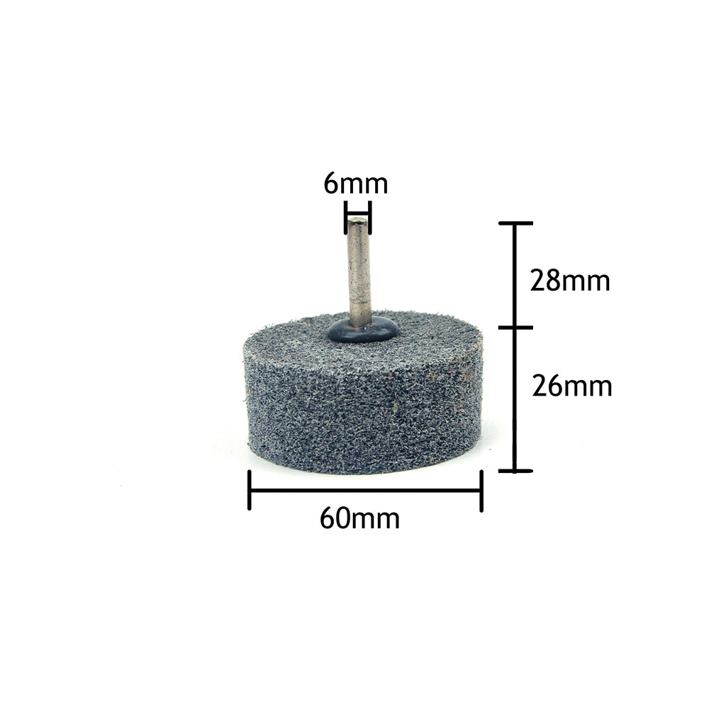 60mm x 6mm Shank Mounted Cylinder Points Fibre Grinding Wheels